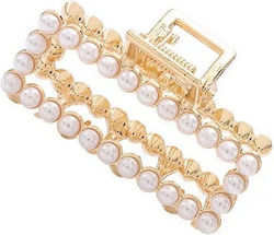 Κλάμερ για μαλλιά με πέρλες (χρυσό)Α